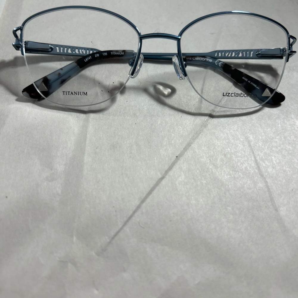 Liz Claiborne Metallic Blue Glasses